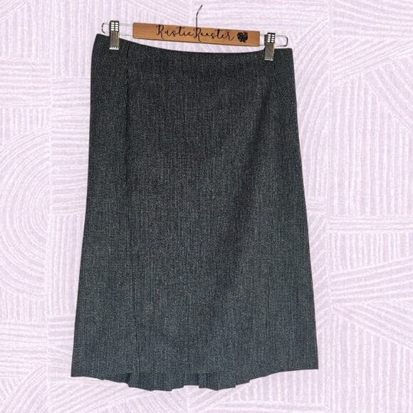 Express Design Studio Black White Tweed Fishtail Pencil Skirt Size 2 Y2K Vintage - Picture 4 of 11